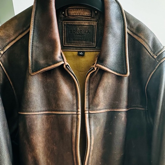 SONOMA | LETHER JACKET | M - Picture 13 of 17